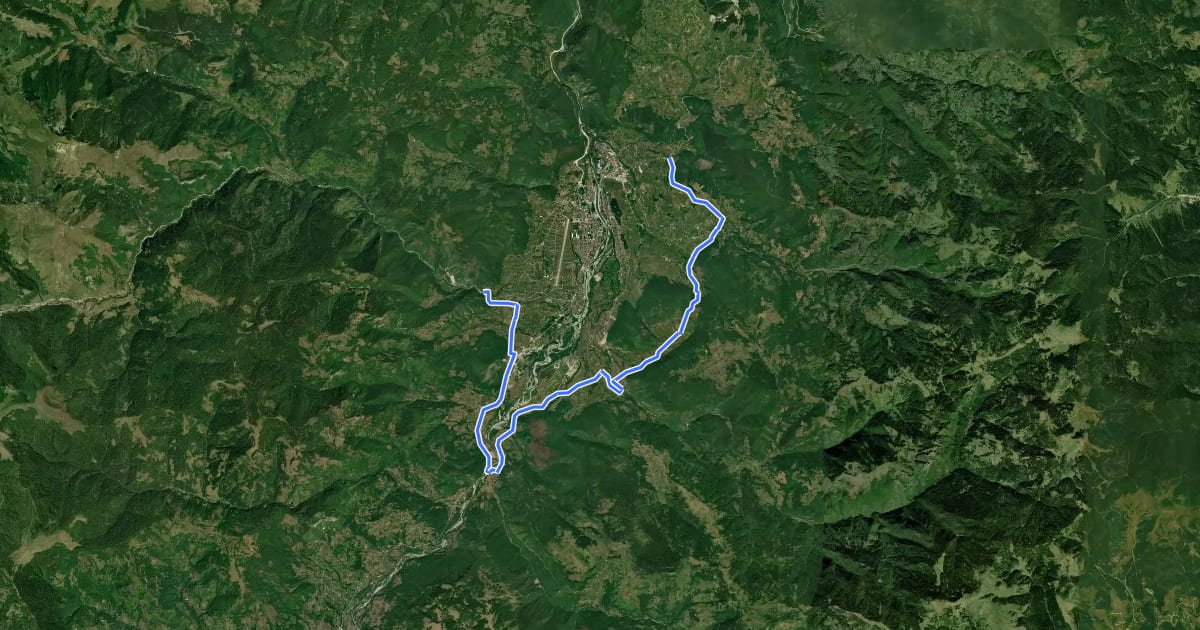 Маршрут Biking Trail BA01 на спутниковом снимке