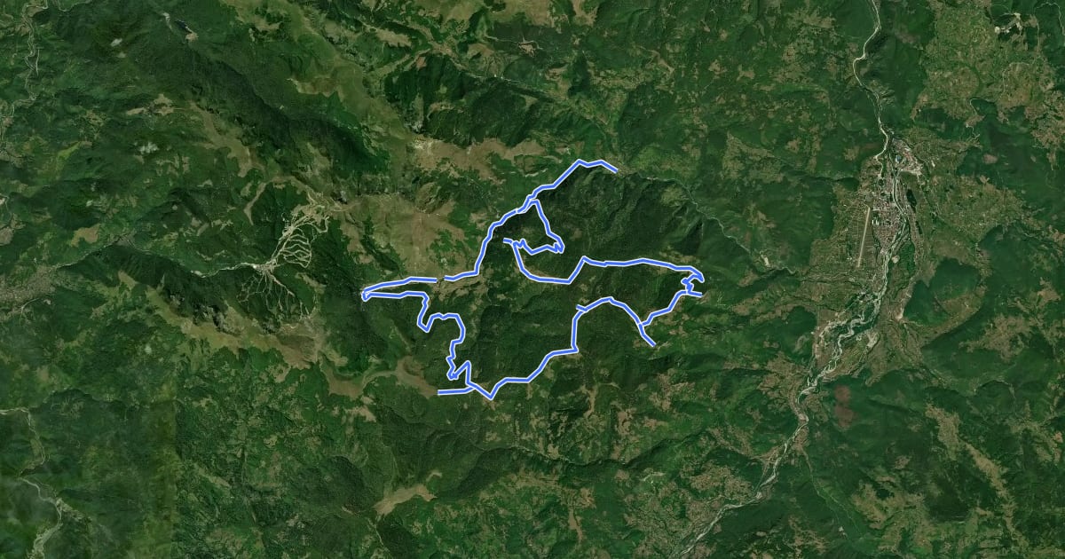Маршрут Biking Trail BA02 на спутниковом снимке