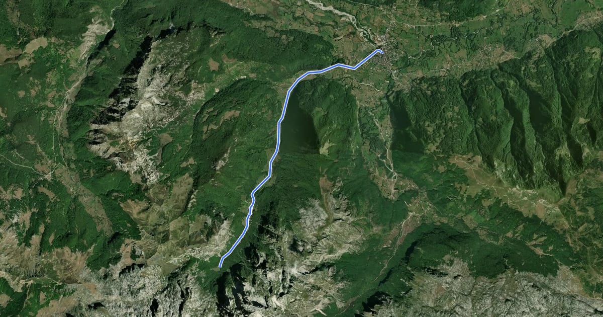 Маршрут Biking Trail GU02 на спутниковом снимке