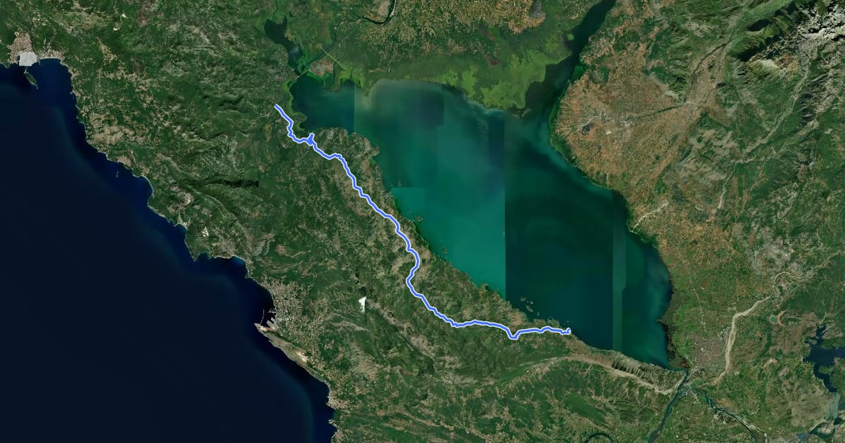 Маршрут Biking Trail NPSJ01 на спутниковом снимке