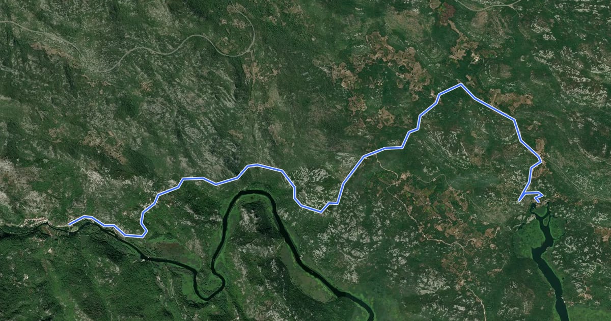 Маршрут Biking Trail NPSJ02 на спутниковом снимке