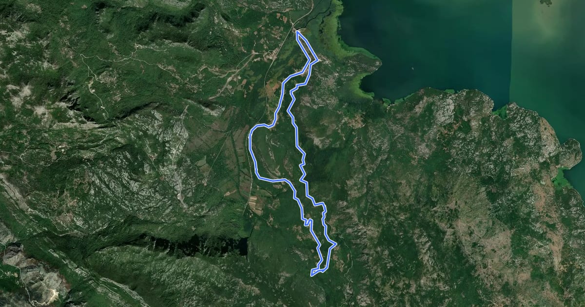 Маршрут Biking Trail NPSJ04 на спутниковом снимке