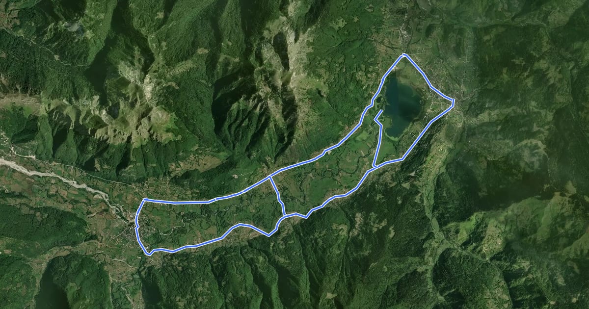 Маршрут Biking Trail PL01 на спутниковом снимке