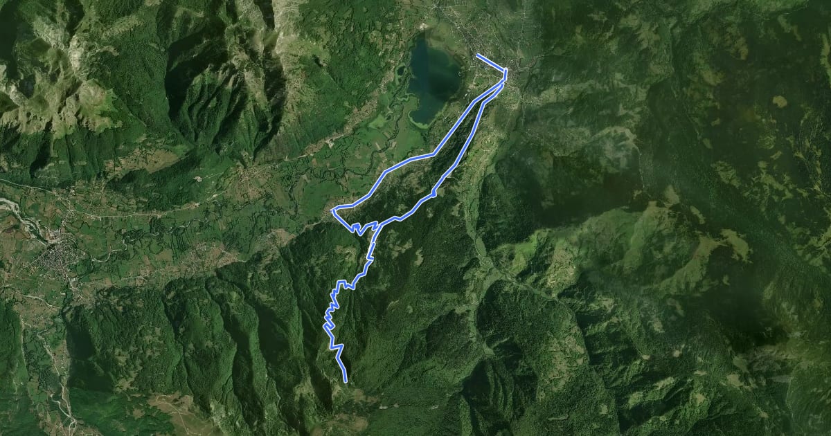 Маршрут Biking Trail PL03 на спутниковом снимке