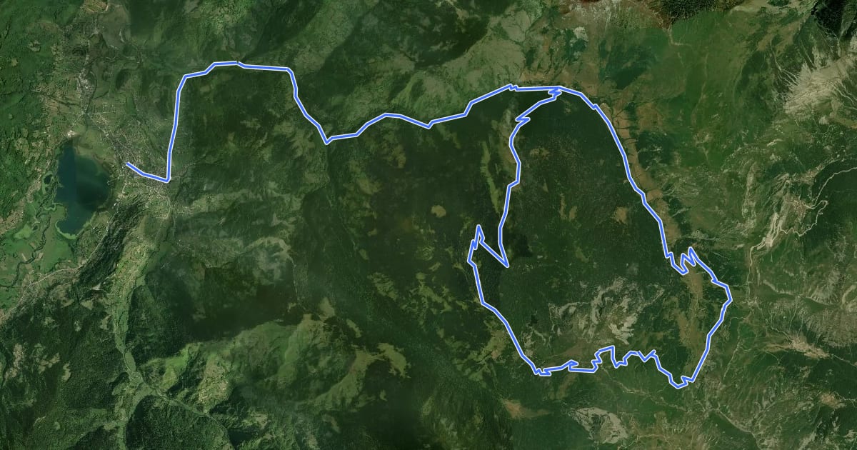Маршрут Biking Trail PL04 на спутниковом снимке