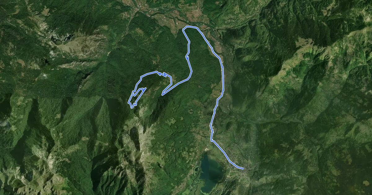 Маршрут Biking Trail PL05 на спутниковом снимке