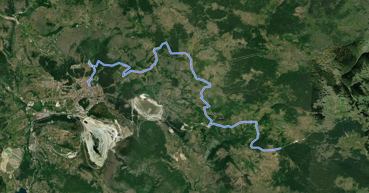 Маршрут Biking Trail PV02 на спутниковом снимке