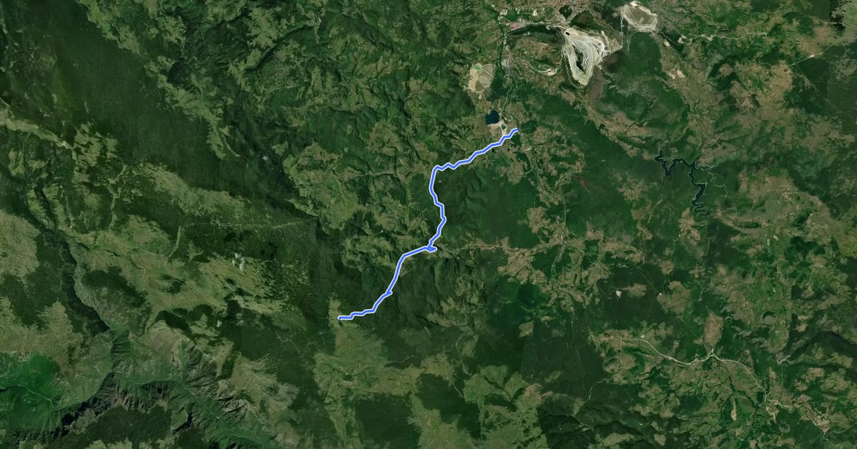 Маршрут Biking Trail PV07 на спутниковом снимке