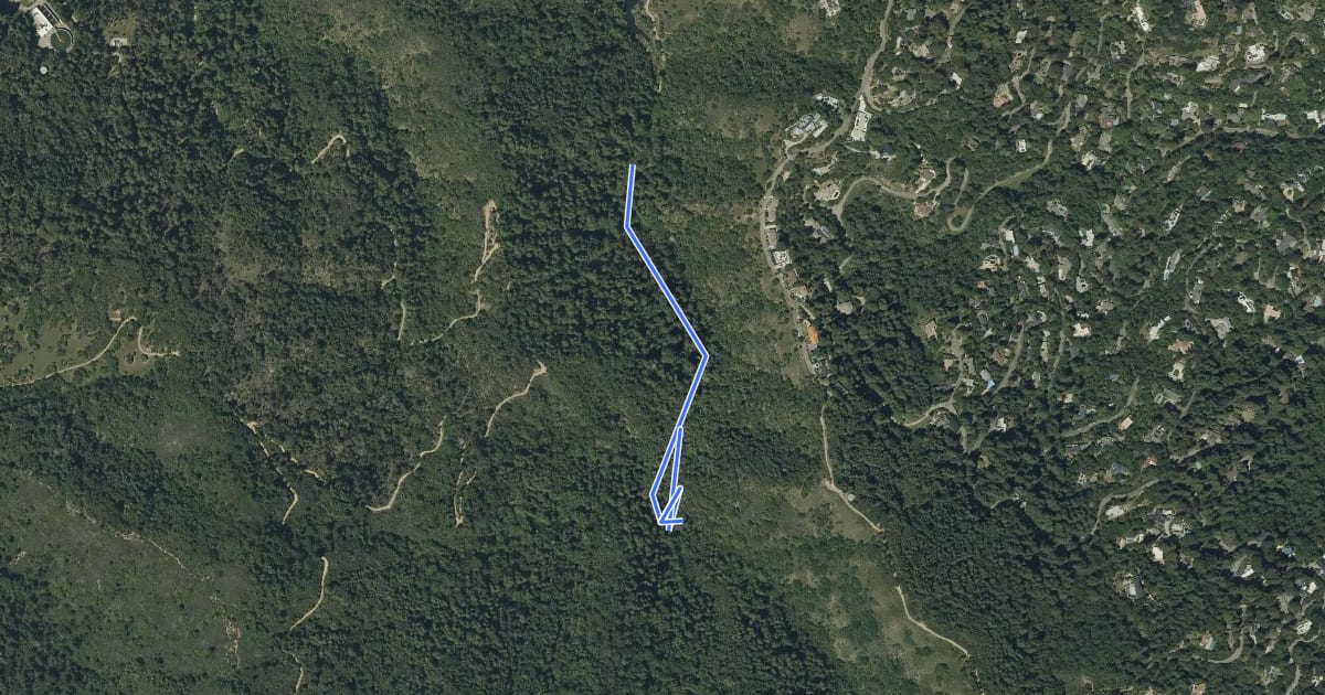 Маршрут Bill Williams Trail на спутниковом снимке
