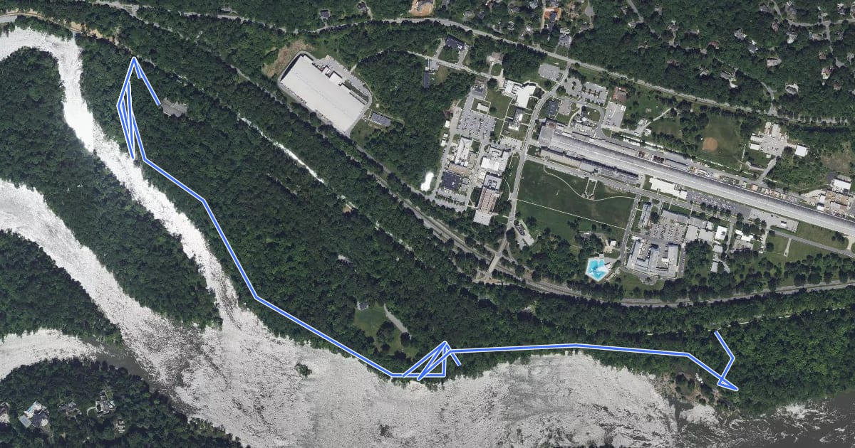 Маршрут Billy Goat Trail Section C на спутниковом снимке