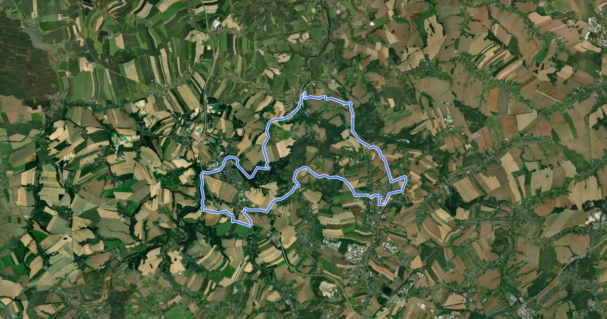 Маршрут Bilz-Route на спутниковом снимке