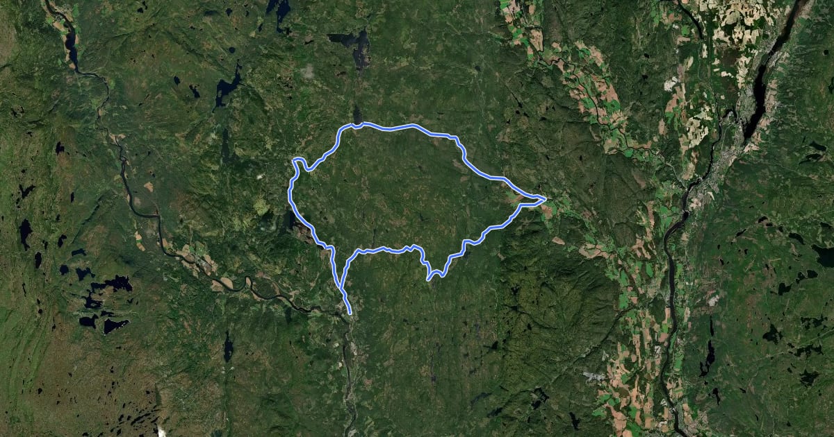 Маршрут Bingen runden на спутниковом снимке