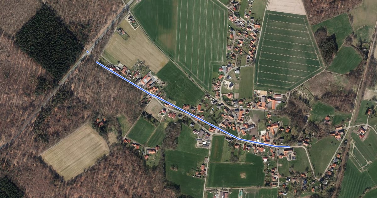 Маршрут Binnen, Liebenauer Str. - Binnen, Bergstr. на спутниковом снимке