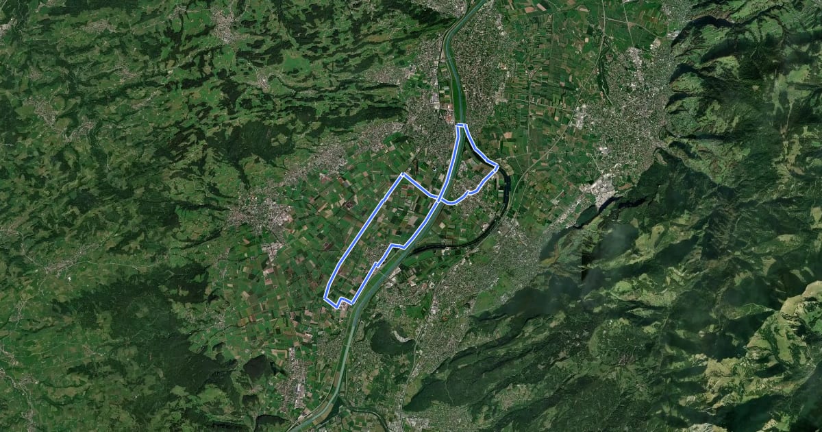 Маршрут Binnenkanal – Tour на спутниковом снимке