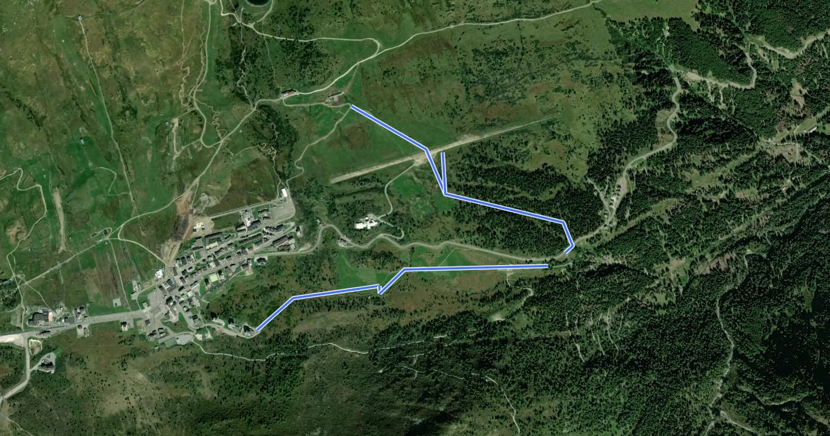 Маршрут Biotopo Torbiera del Tonale на спутниковом снимке