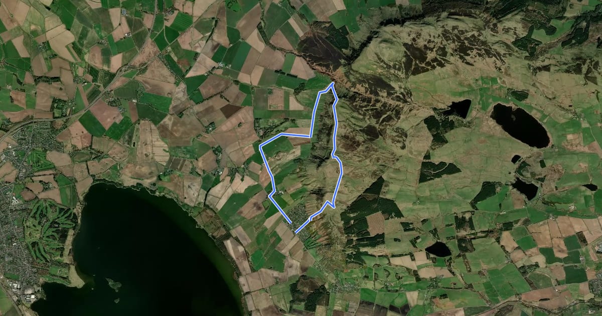 Маршрут Bishop Hill and Glenvale на спутниковом снимке