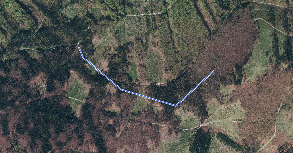 Маршрут Biskupský trail на спутниковом снимке