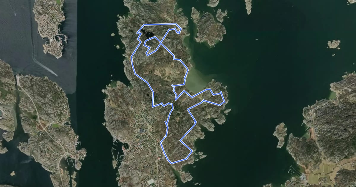 Маршрут Björkö 11 km track на спутниковом снимке