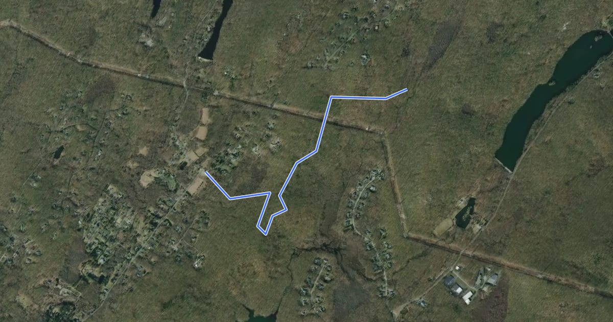Маршрут Black Dot on Pink Trail на спутниковом снимке