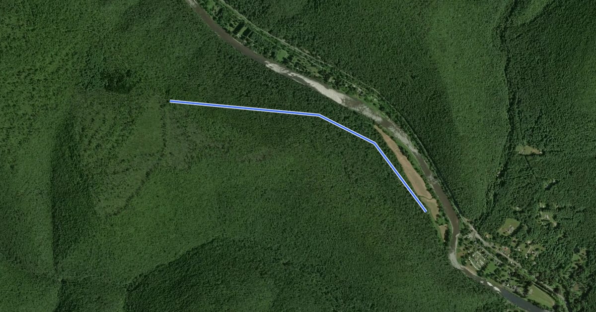Маршрут Black Forest - Holt Trail на спутниковом снимке
