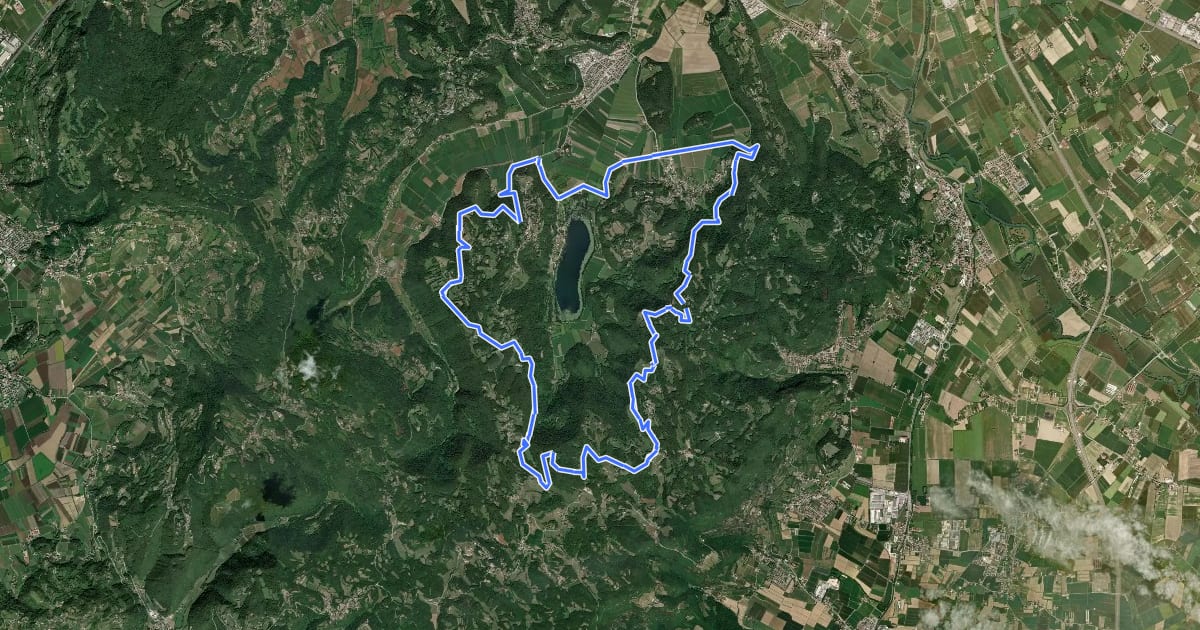 Маршрут Black Green Trail на спутниковом снимке