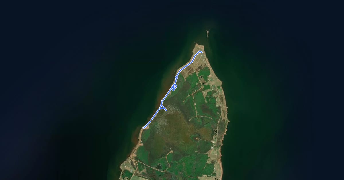 Маршрут Black Marsh Nature Trail на спутниковом снимке
