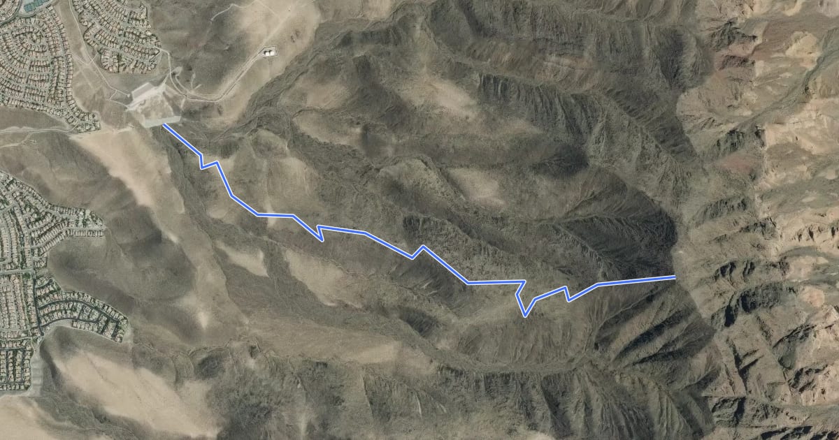 Маршрут Black Mountain Trail на спутниковом снимке
