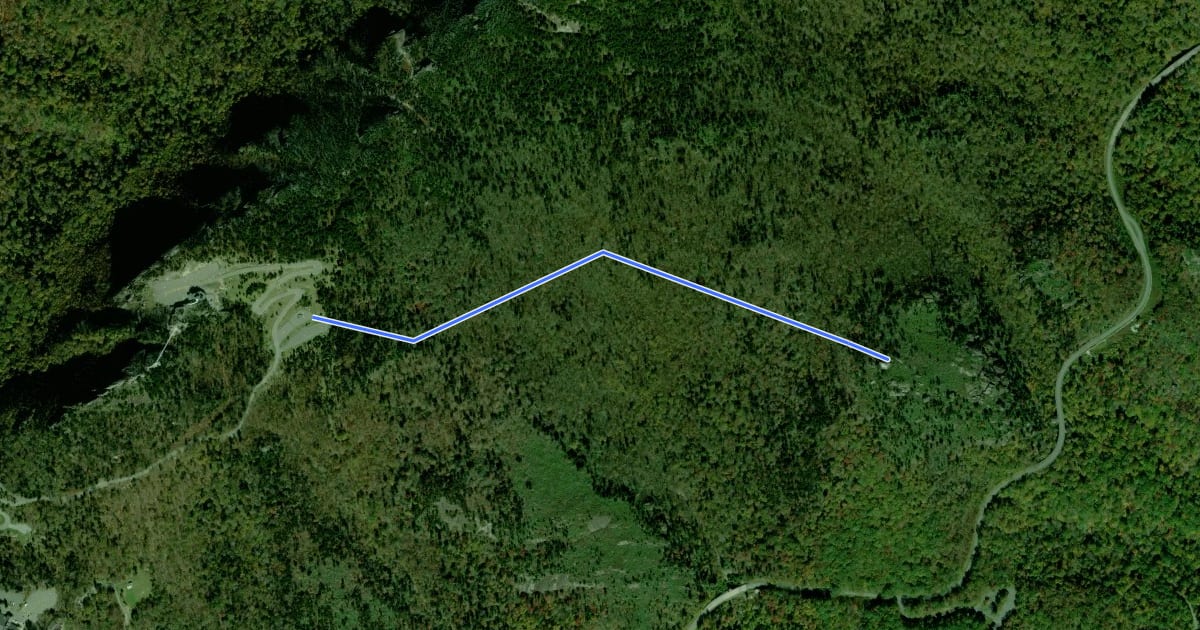 Маршрут Black Rock Trail на спутниковом снимке