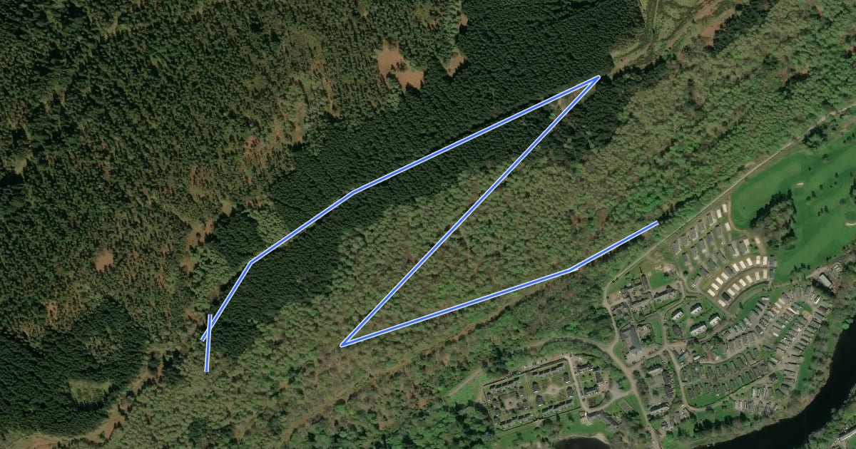 Маршрут Black Rock Trail на спутниковом снимке