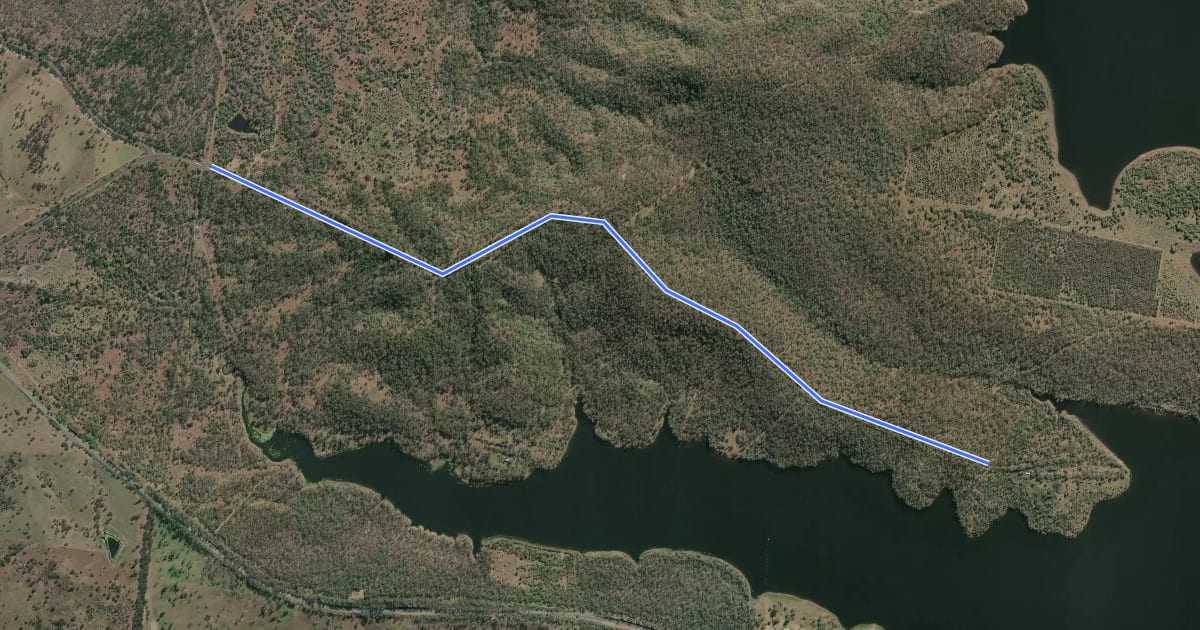 Маршрут Black Trail на спутниковом снимке