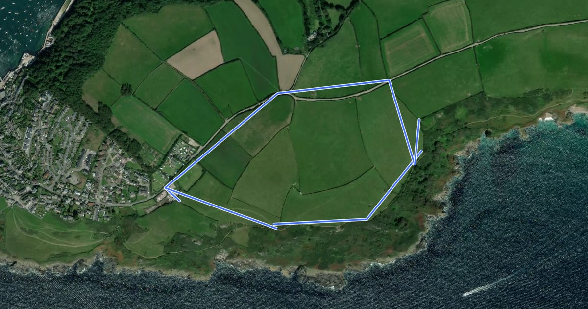 Маршрут Blackbottle Rock picnic walk, Lantic Bay на спутниковом снимке