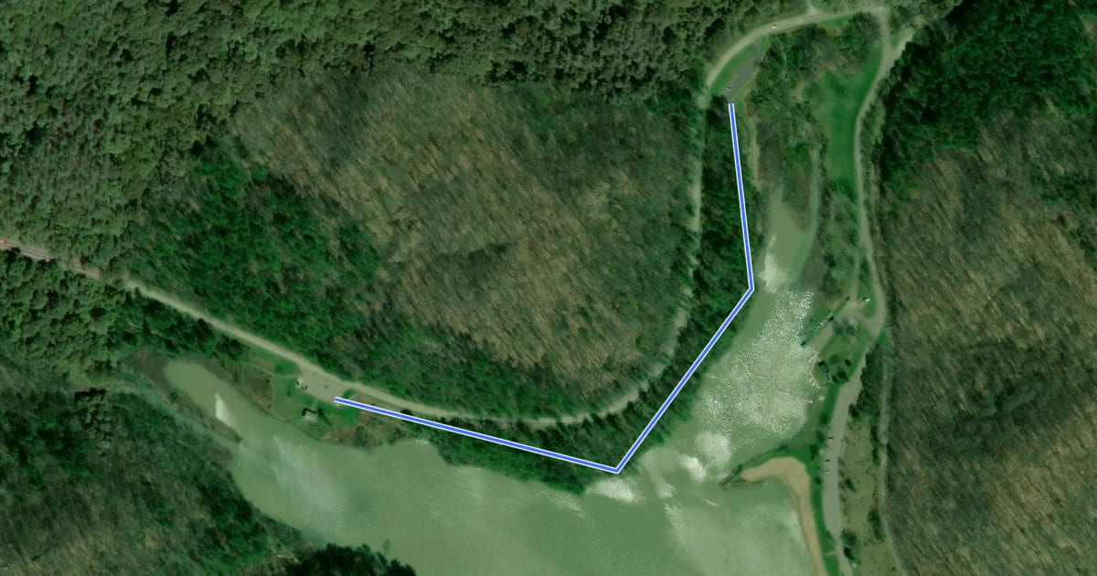 Маршрут Blackhaw Accessible Trail на спутниковом снимке