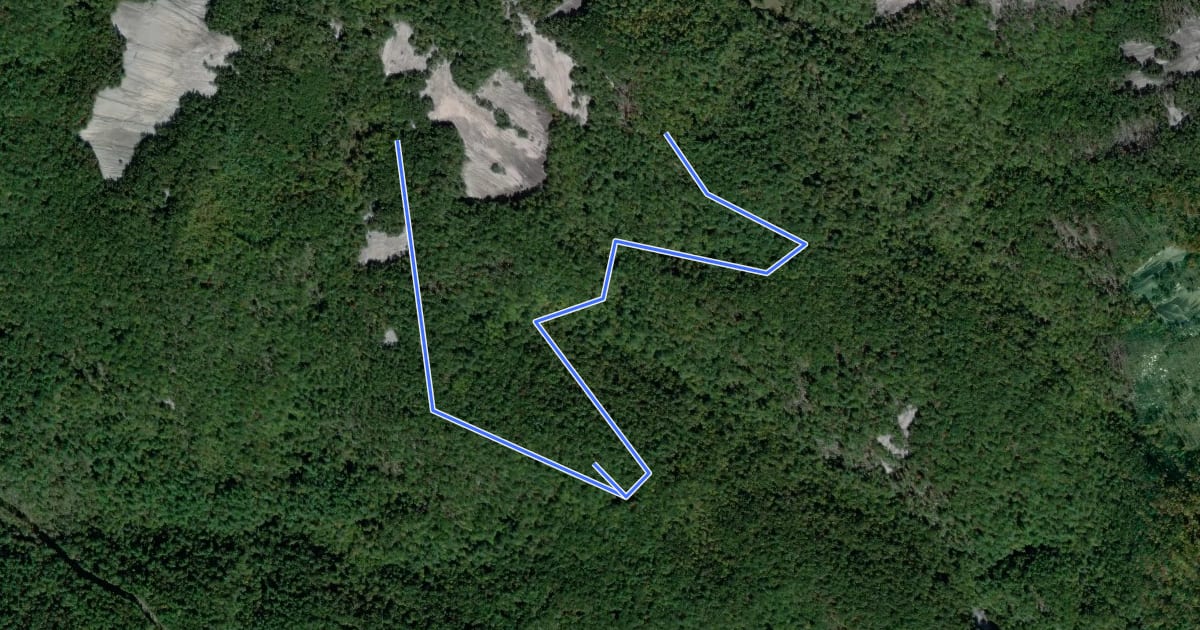 Маршрут Blackjack Ridge Trail на спутниковом снимке