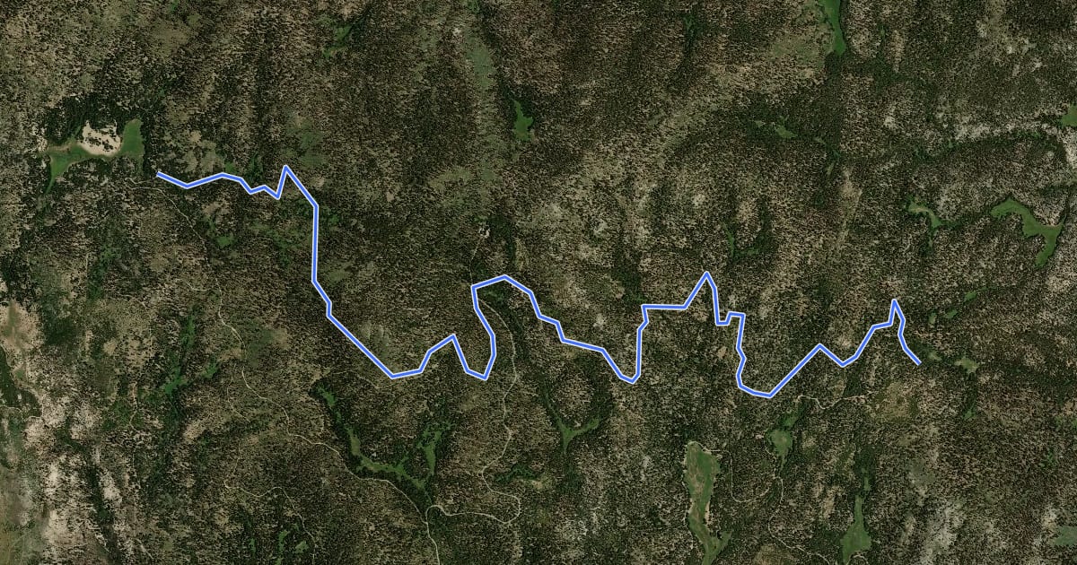Маршрут Blackrock Mountain Trail на спутниковом снимке