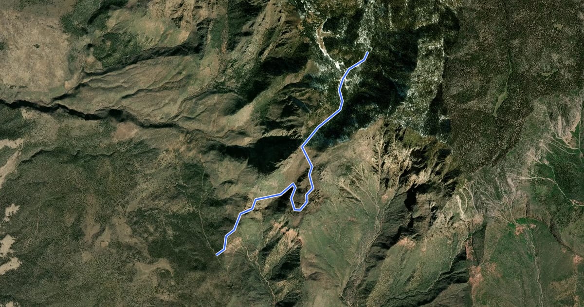Маршрут Blake-Gubler Trail на спутниковом снимке