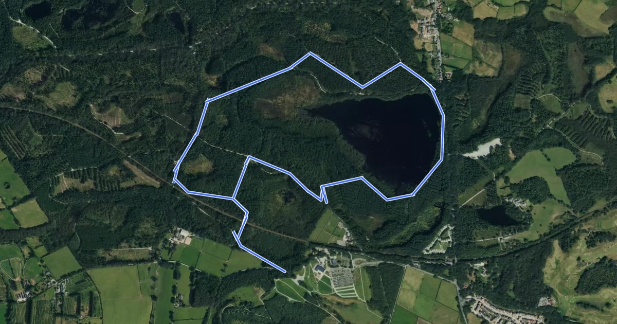 Маршрут Blakemere Trail на спутниковом снимке