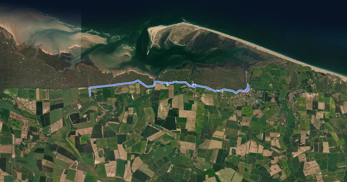 Маршрут Blakeney to Stiffkey Coastal Walk, Blakeney на спутниковом снимке