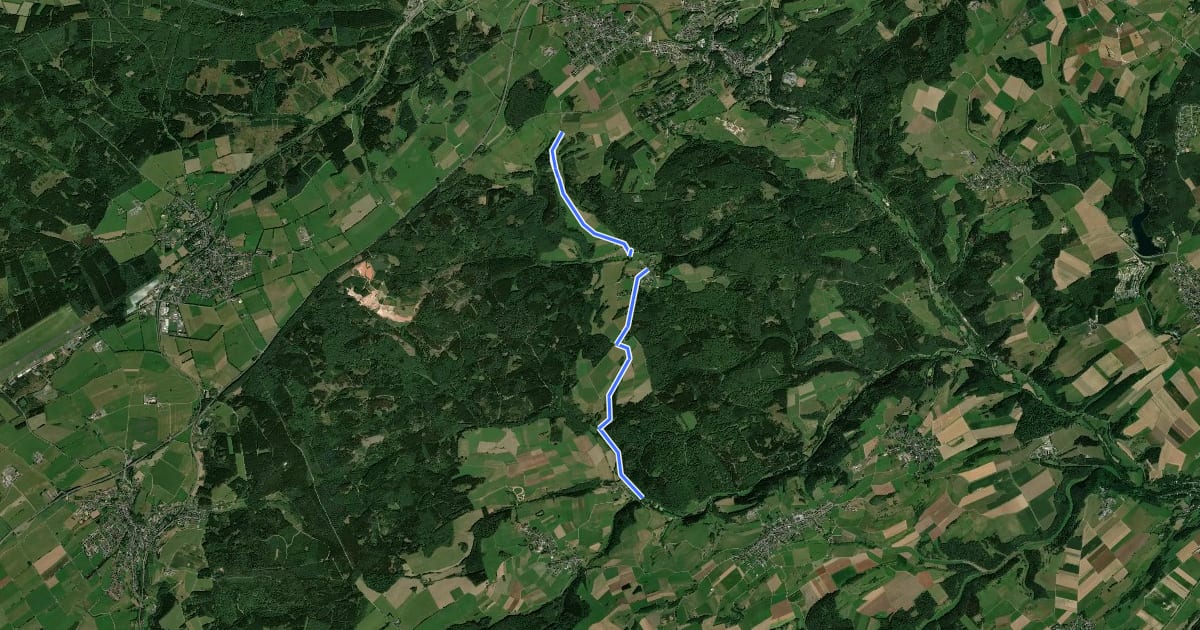 Маршрут Blankenheim (48) - Ahrmühle (98) на спутниковом снимке