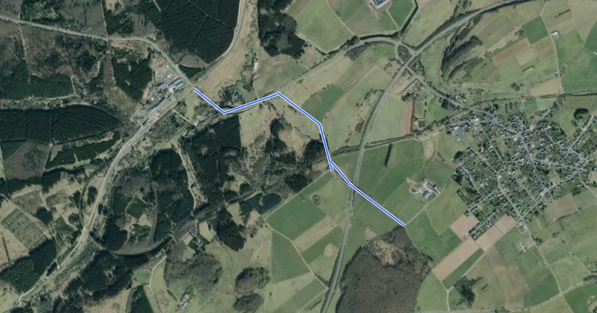Маршрут Blankenheim Wald (22) - Blankenheim (48) на спутниковом снимке