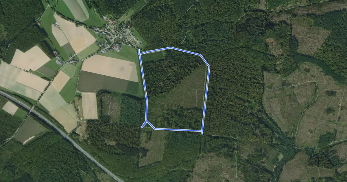 Маршрут Blankenrode Rundweg A4 на спутниковом снимке