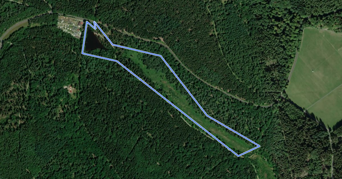 Маршрут Blaue Libelle, Rundwanderweg Wiesbütt на спутниковом снимке
