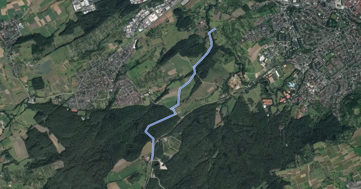 Маршрут blaue Raute Naturschutzgebiet Listhof - Alteburger Hof на спутниковом снимке