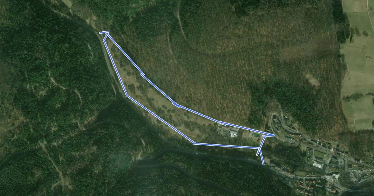 Маршрут Blauer Laubbaum, Rundwanderweg Heigenbrücken на спутниковом снимке