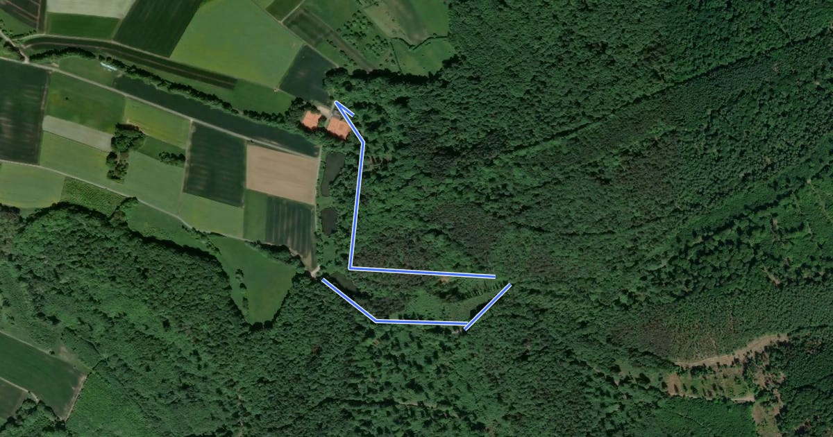 Маршрут Blauer Pilz, Rundwanderweg Albstadt (Wanderparkplatz Wehmig) на спутниковом снимке