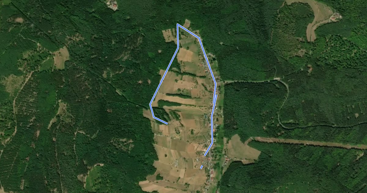 Маршрут Blauer Pilz, Rundwanderweg Wildensee на спутниковом снимке