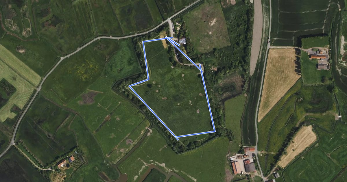 Маршрут Blauwe wandeling на спутниковом снимке
