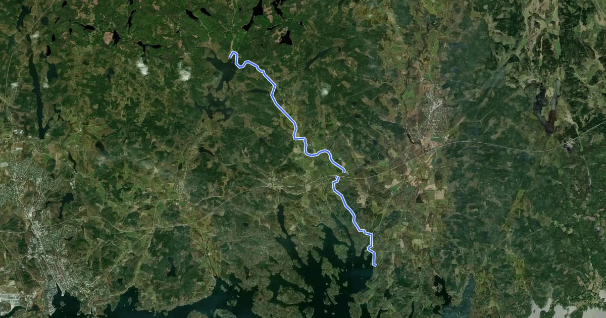 Маршрут Blekingeleden Etapp 8: Persgärde-Järnavik на спутниковом снимке