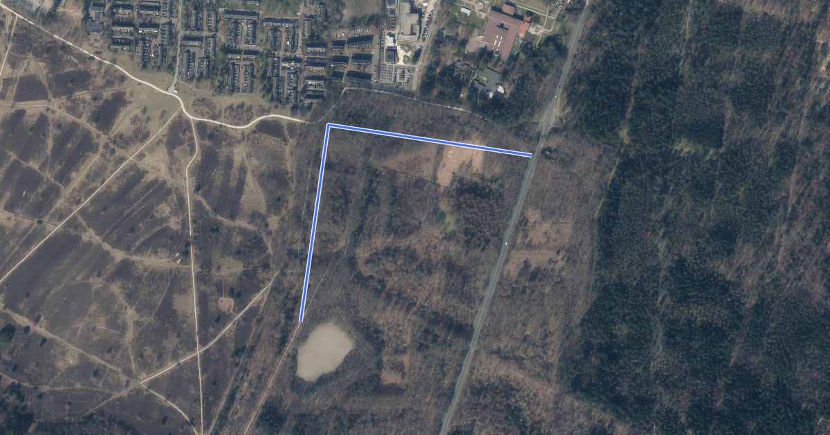 Маршрут Blindenpad Groevenbeek на спутниковом снимке