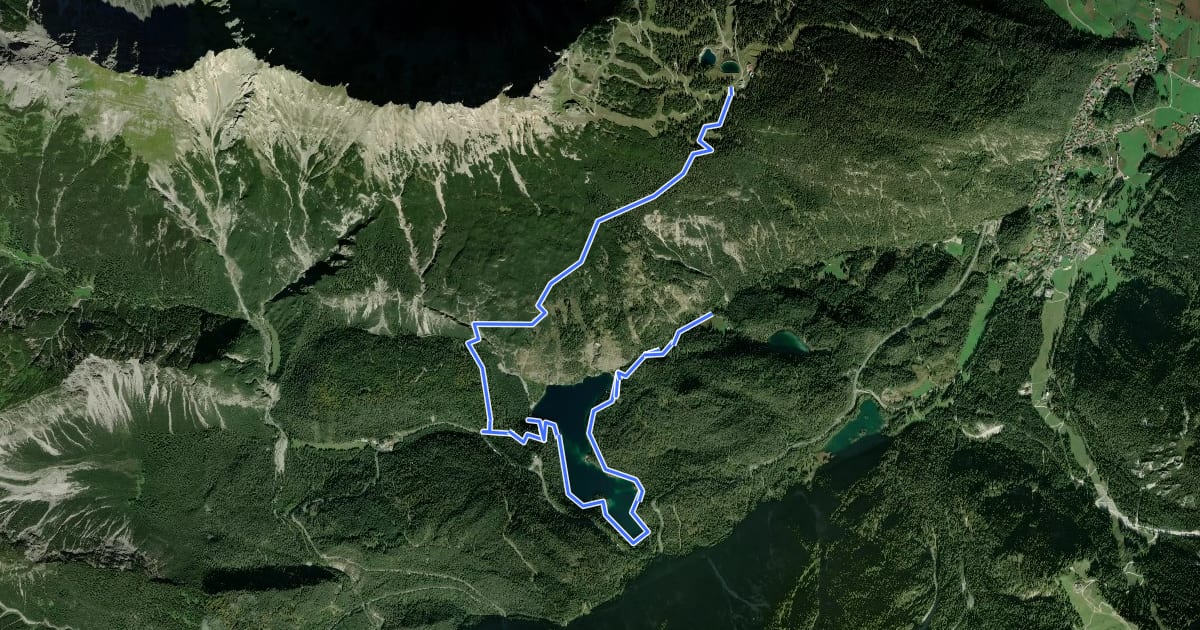 Маршрут Blindseetrail на спутниковом снимке