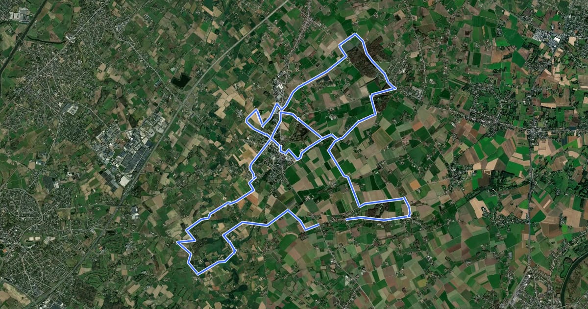 Маршрут Blinkerroute на спутниковом снимке